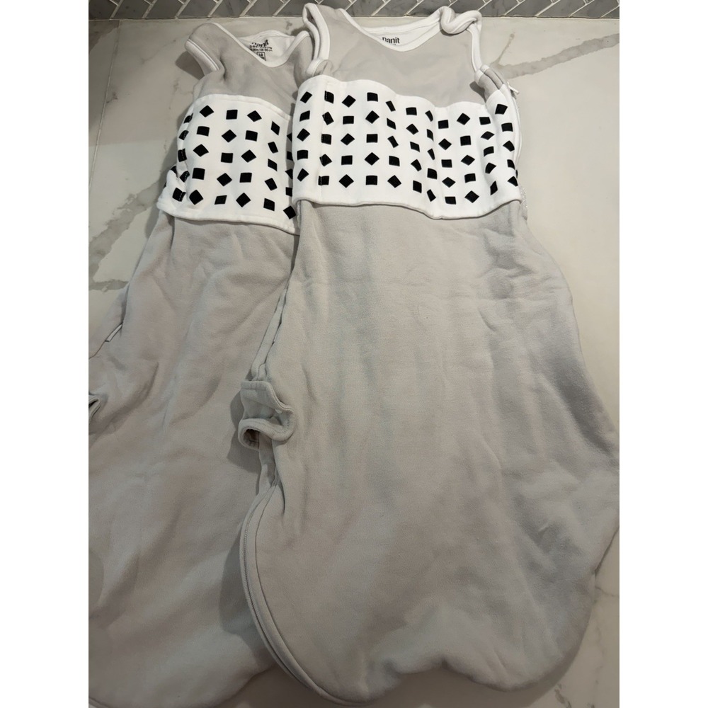 Nanit Lot Of 2 Sleep Sacks 0-3 months Sleep Band Gray